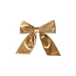 Chalk Bury Velvet Large Bow Hair Clip Champagne