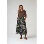 ONE HUNDRED STARS Orchid Black A-line Maxi Skirt