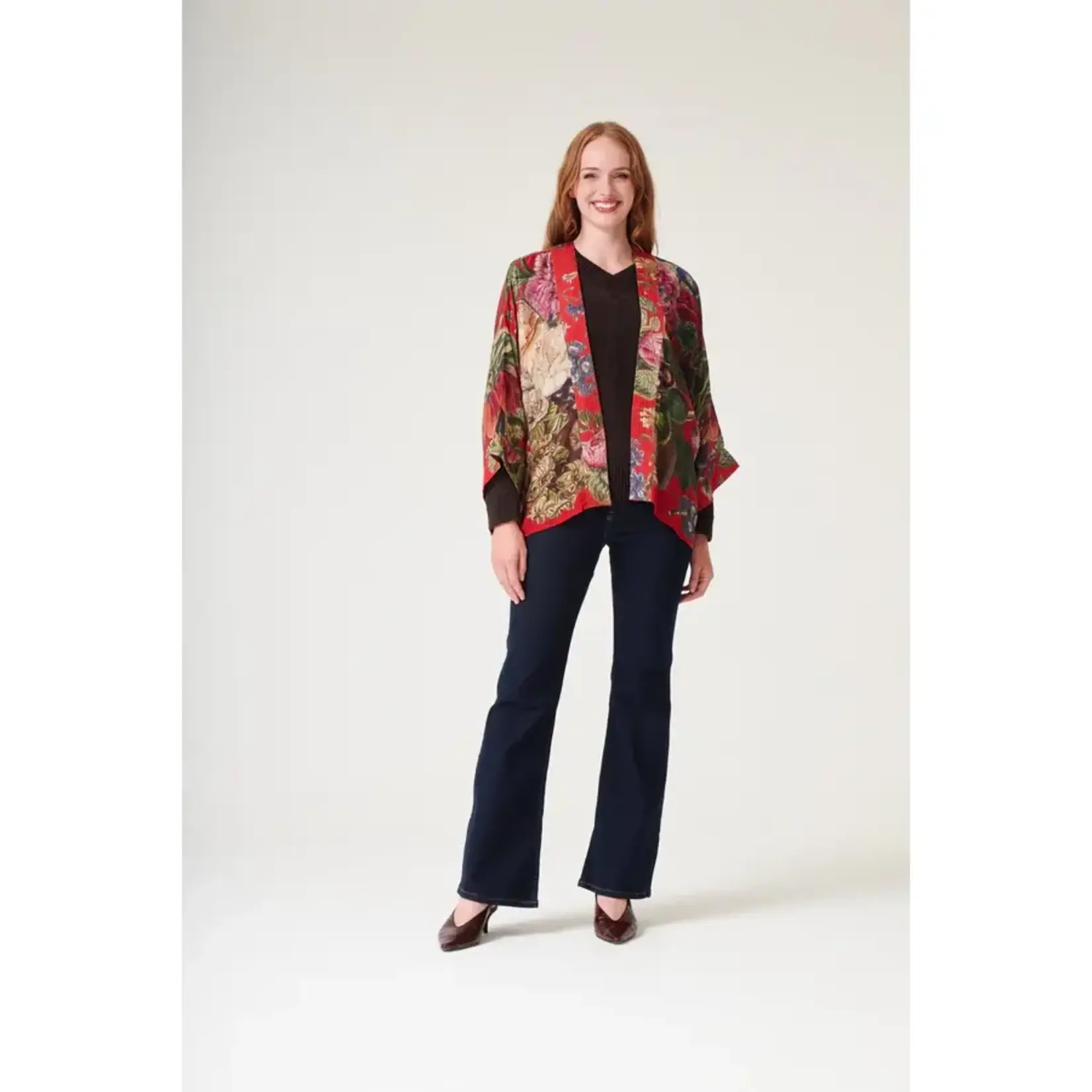ONE HUNDRED STARS Primula Berry Kimono