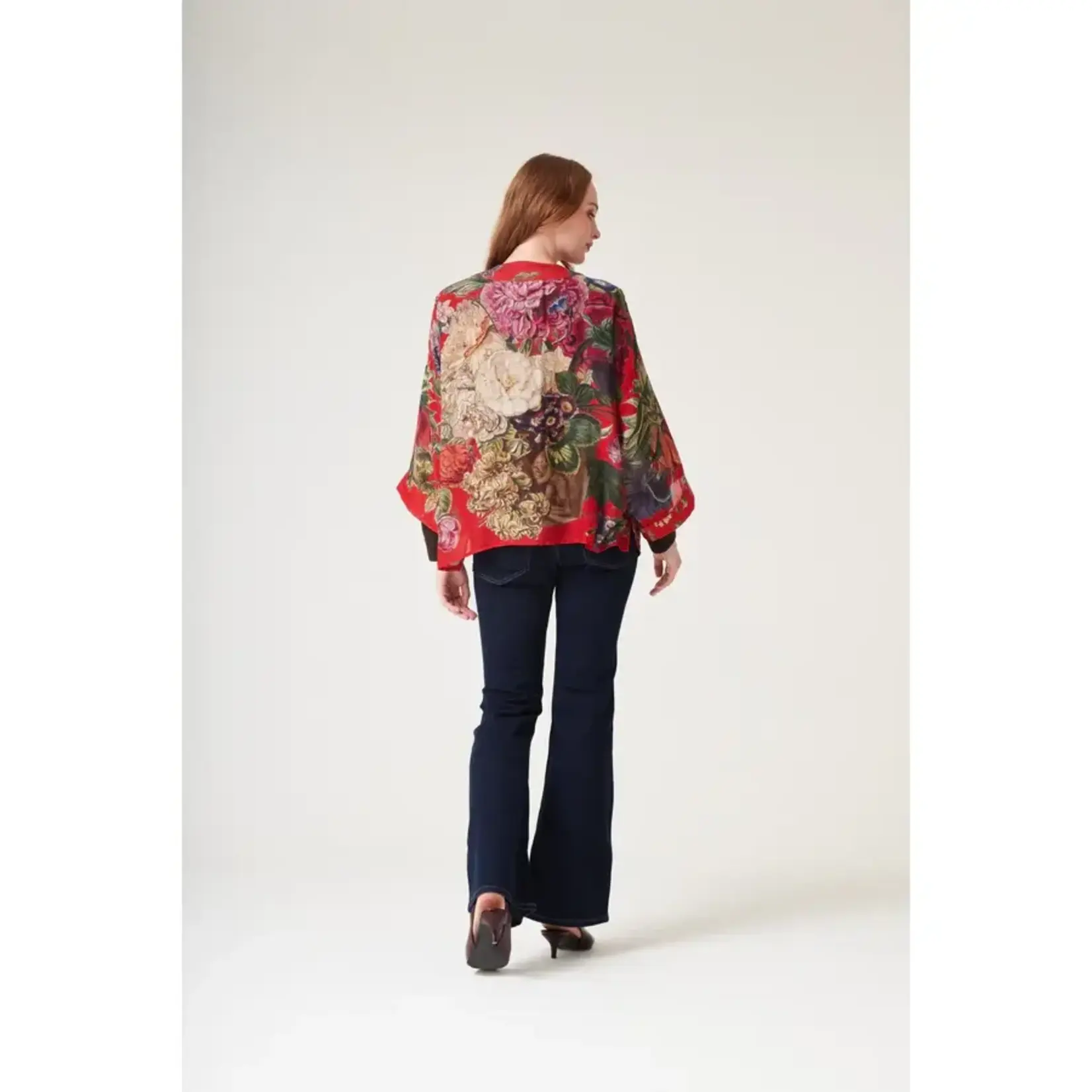 ONE HUNDRED STARS Primula Berry Kimono