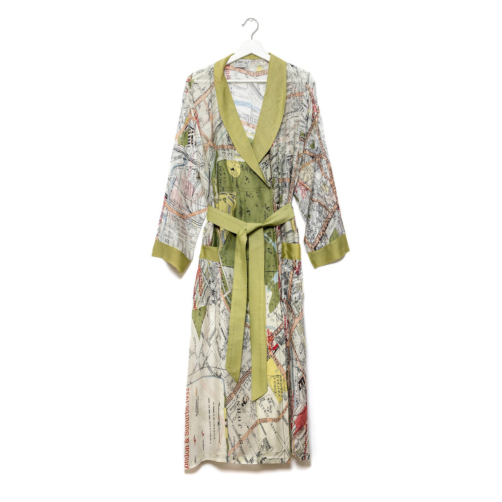 ONE HUNDRED STARS London Map Dressing Gown