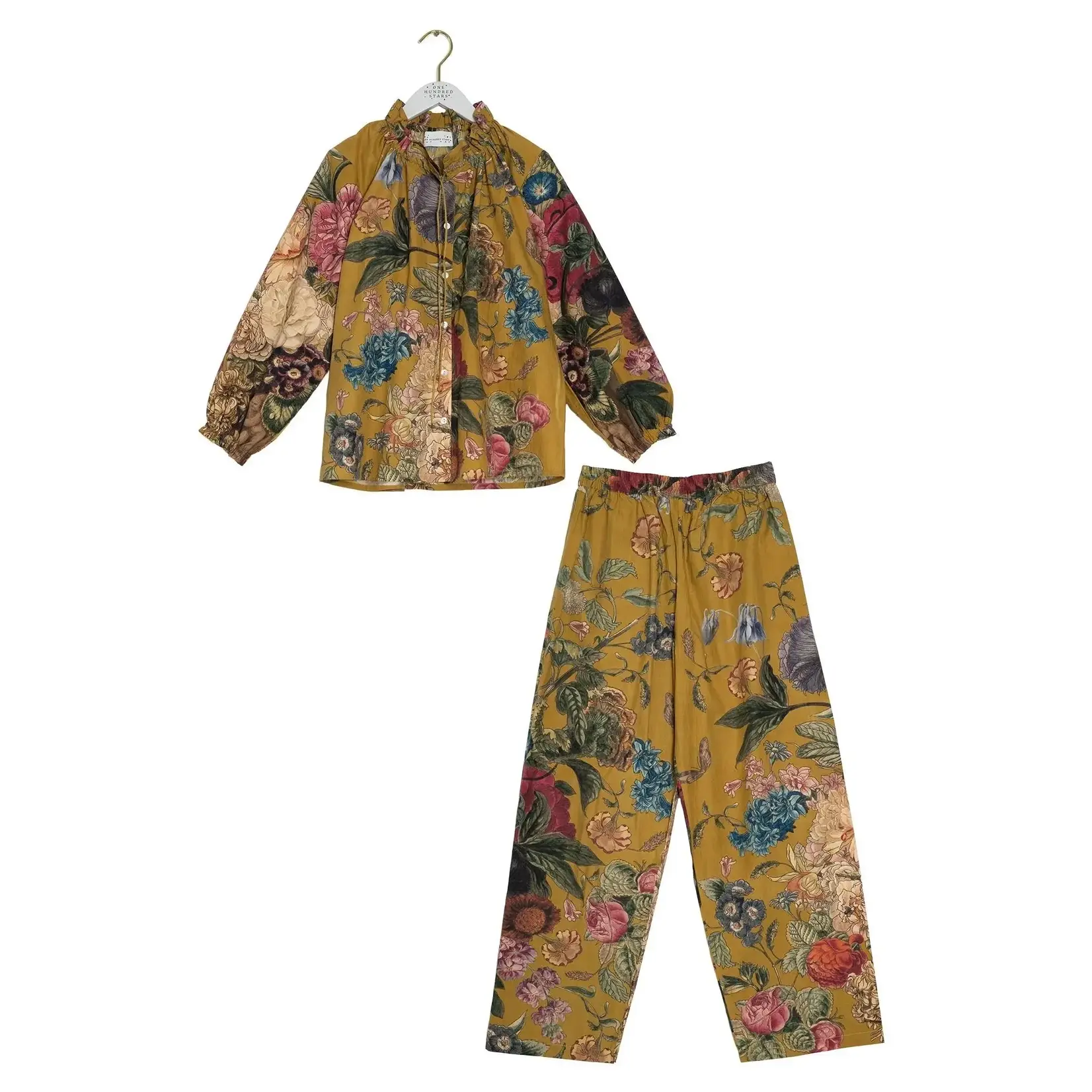 ONE HUNDRED STARS Primula Gold Poplin Pyjama