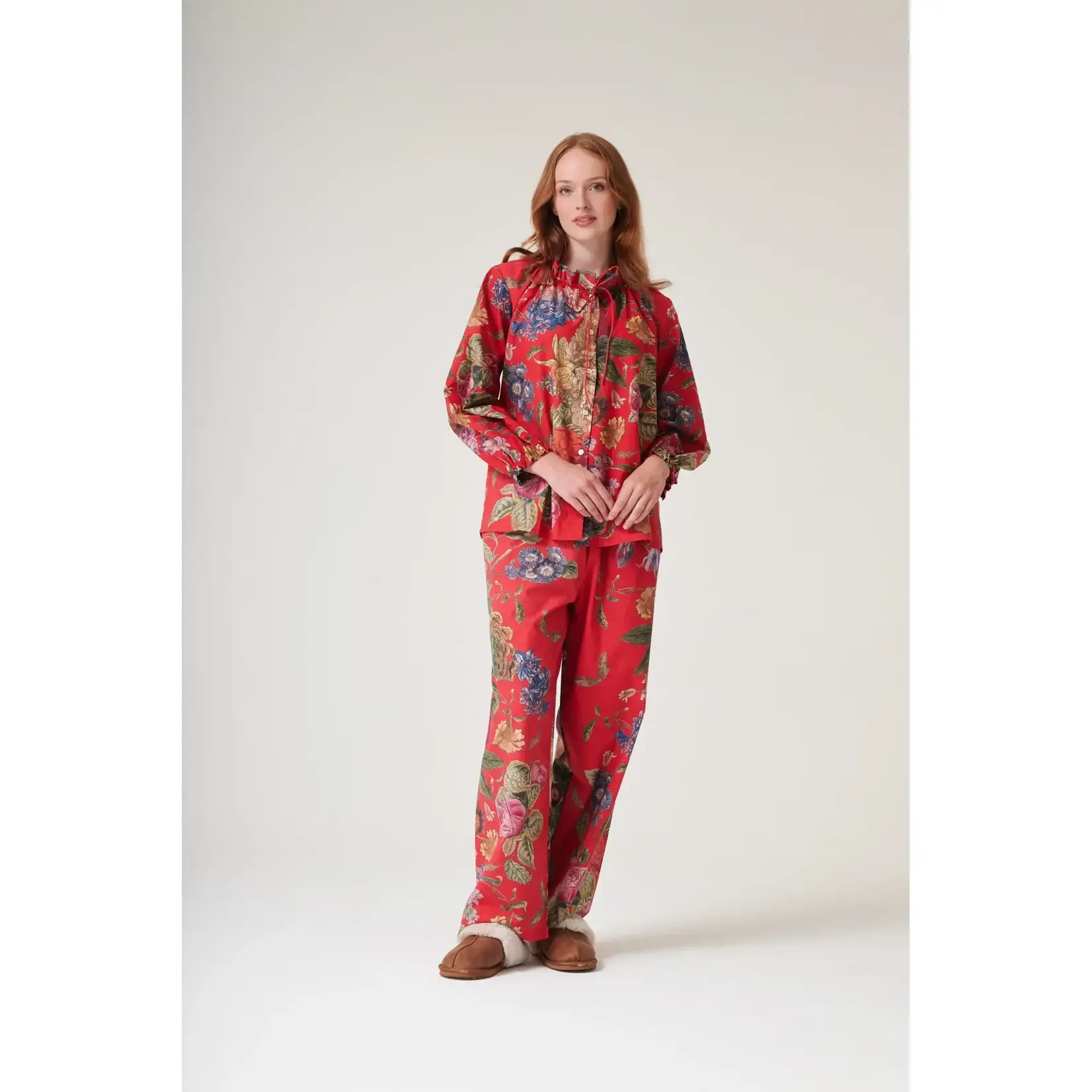ONE HUNDRED STARS Primula Berry Poplin Pyjama Set