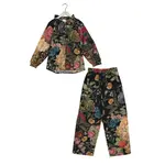 ONE HUNDRED STARS Primula Black Poplin Pyjama Set