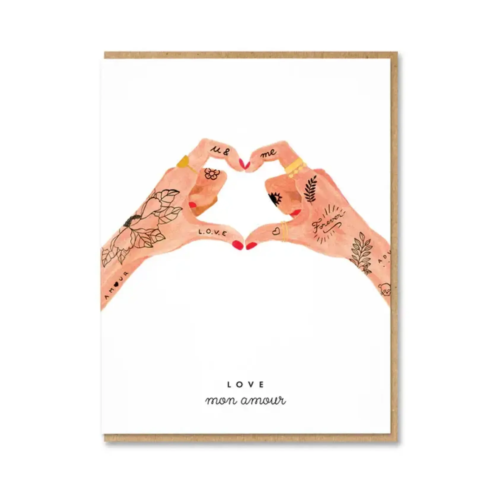 All The Ways To Say Hands of love Card