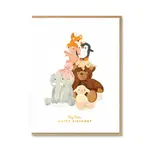 All The Ways To Say Pile of Teddies Doudou Birthday Card