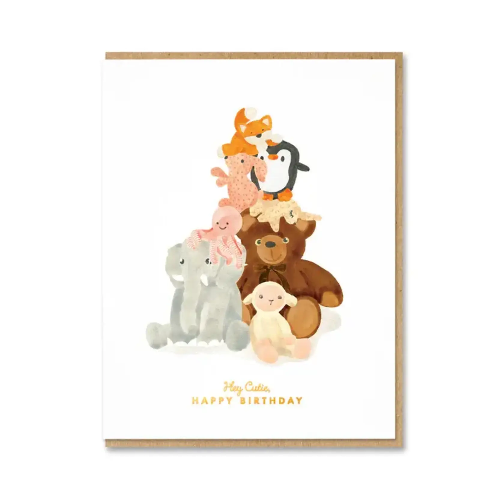 All The Ways To Say Pile of Teddies Doudou Birthday Card