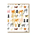All The Ways To Say Birthday Dogs Pattern Birthday Card