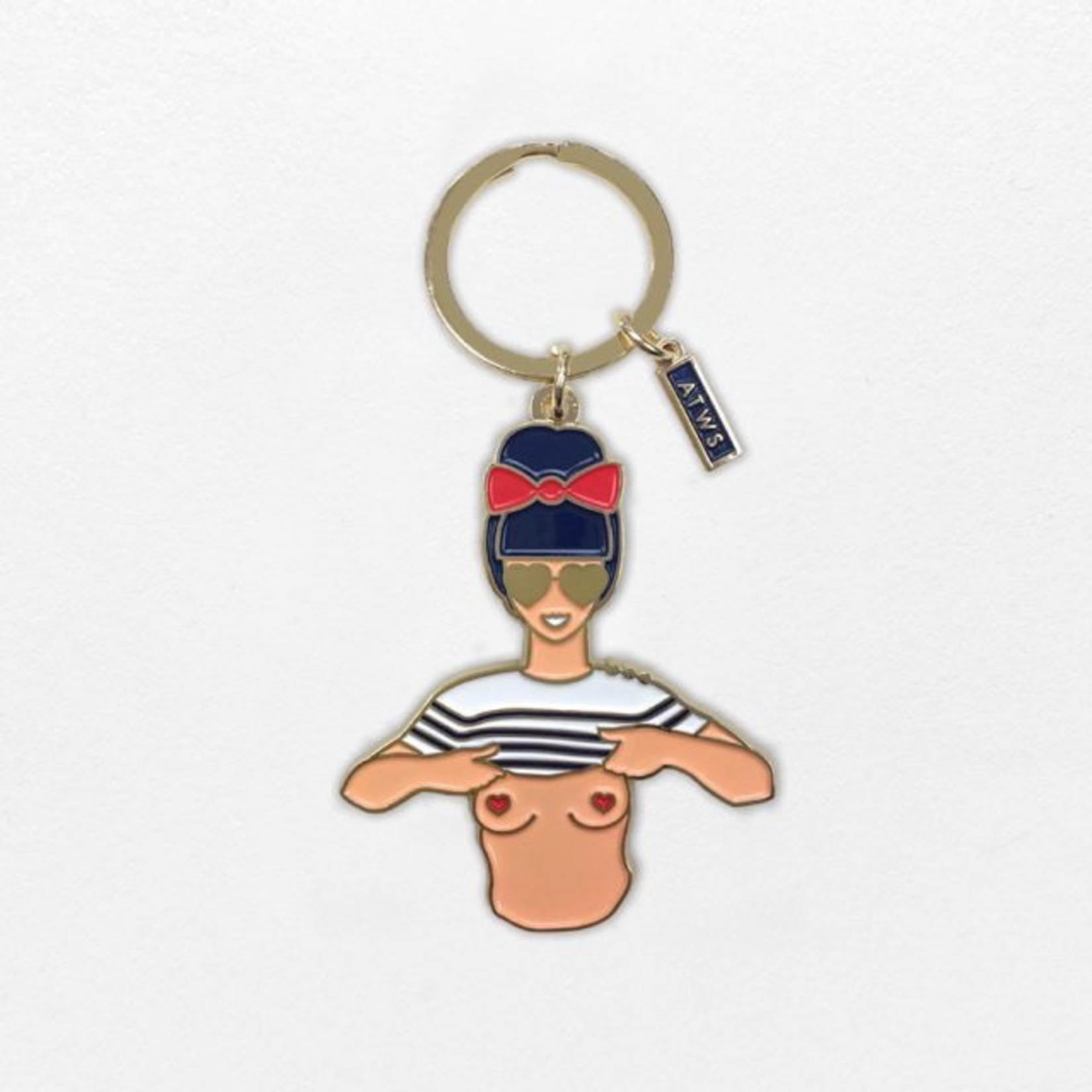 All The Ways To Say Sexy Lady Heart Boobs Keyring