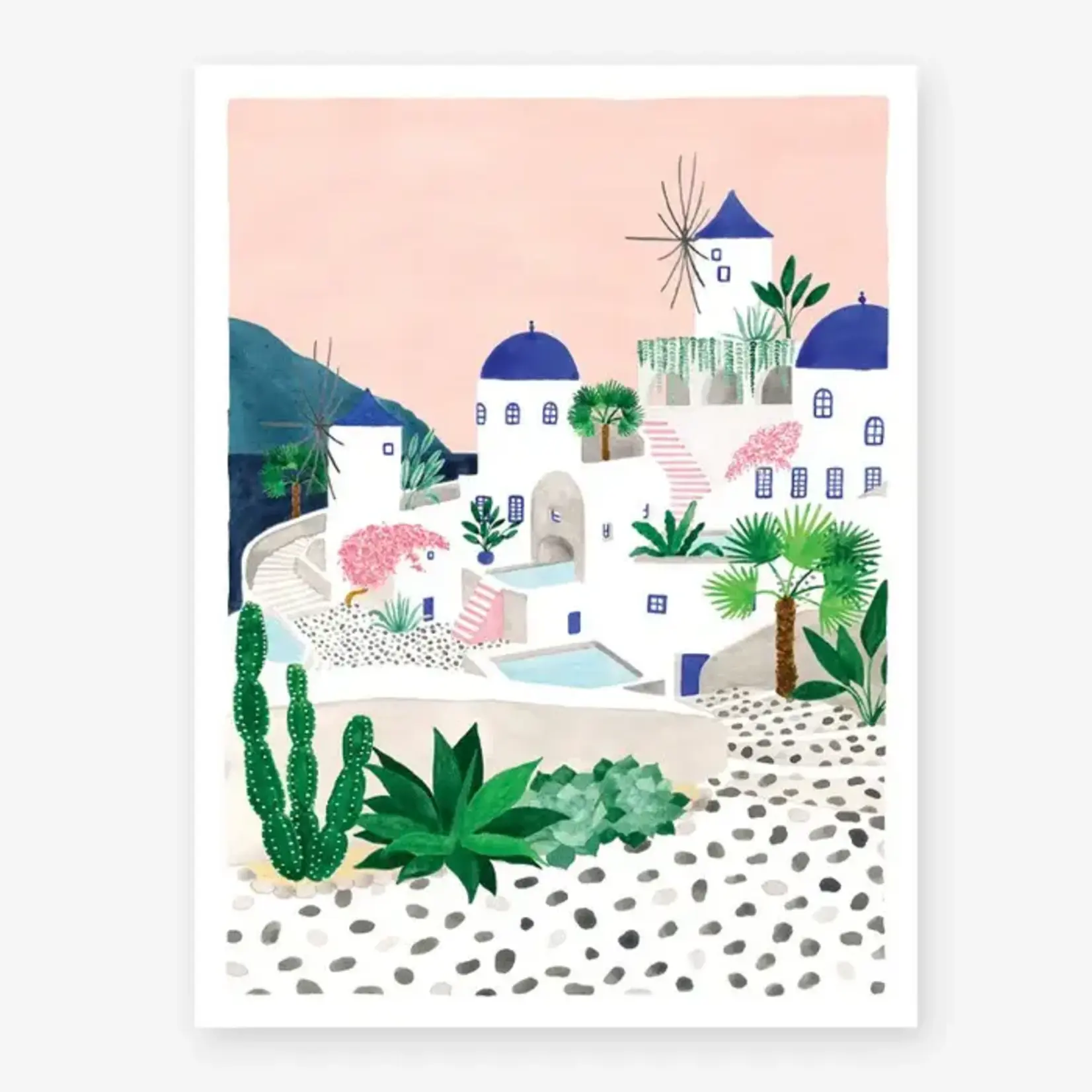 All The Ways To Say Santorini Art Print