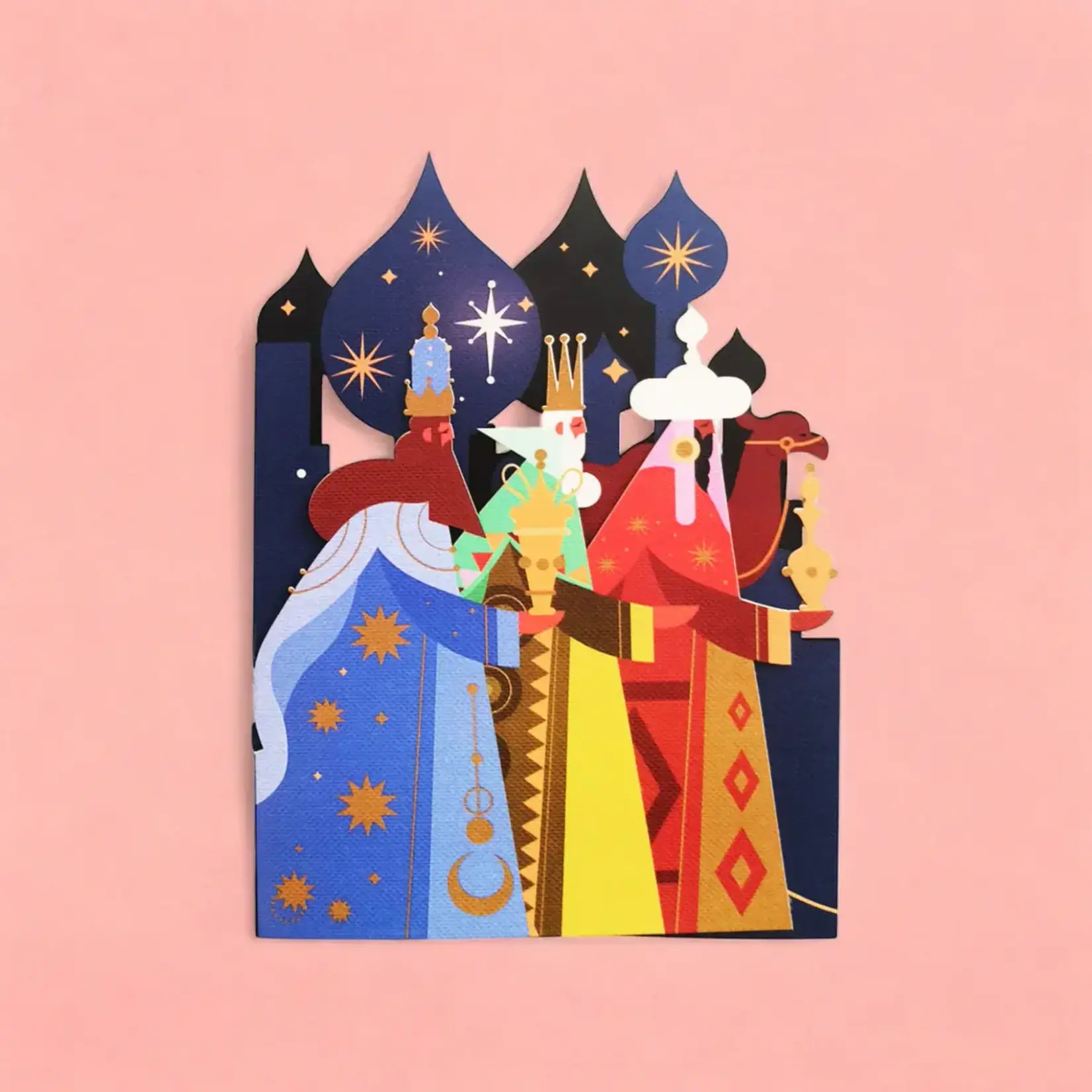 AllJoy Design Three Wise Men Laser Cut Christmas Card