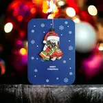 AllJoy Design Pug Dog Decoration Christmas Card