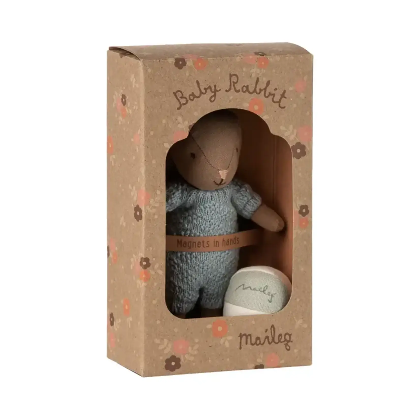 Maileg Maileg Rabbit set Micro - Brown - Blue