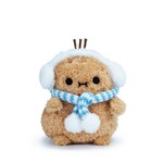 Noodoll Mini sitting plush toy - Frosty-Blue scarf Ricespud