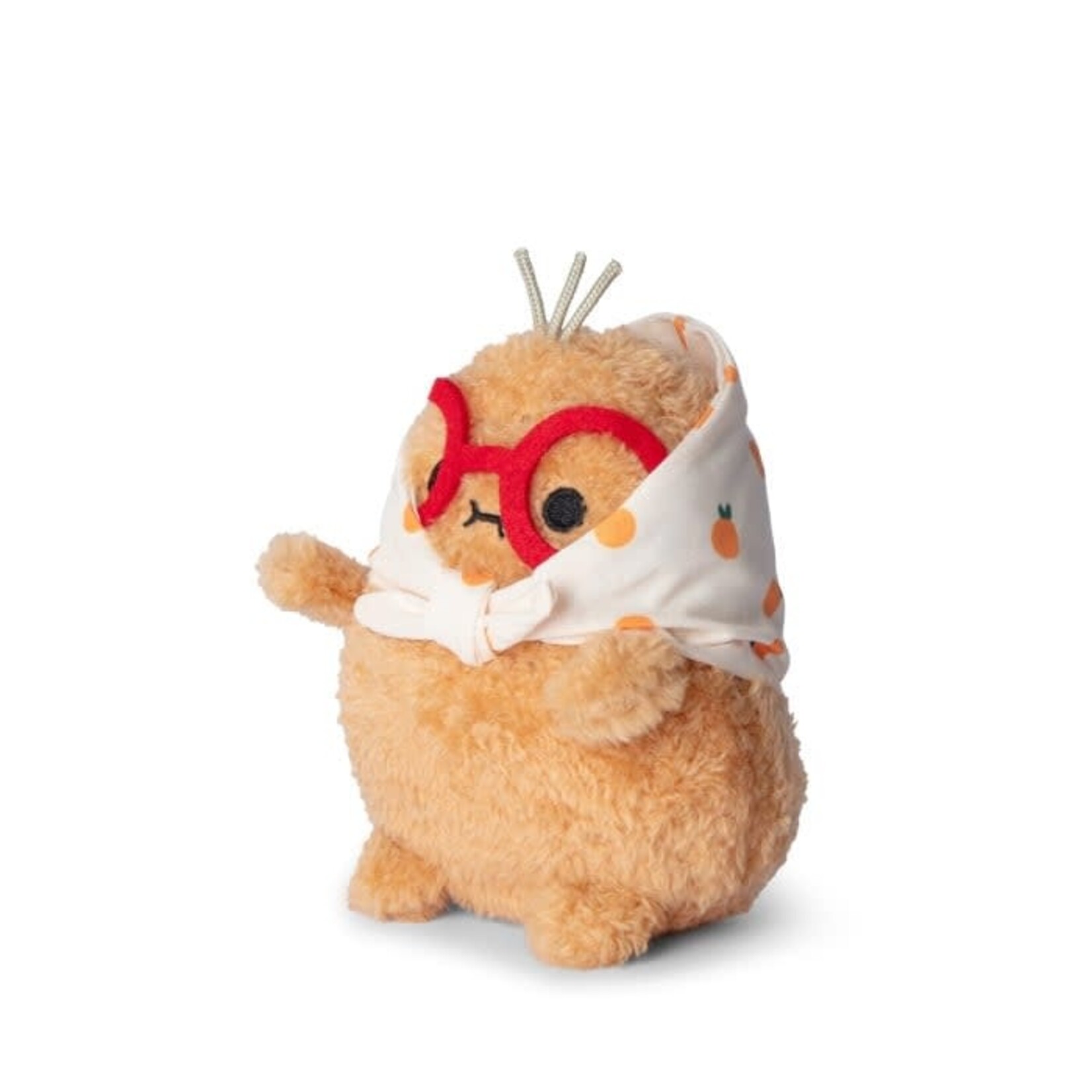 Noodoll Mini sitting plush toy - Grandma Orange Ricespud