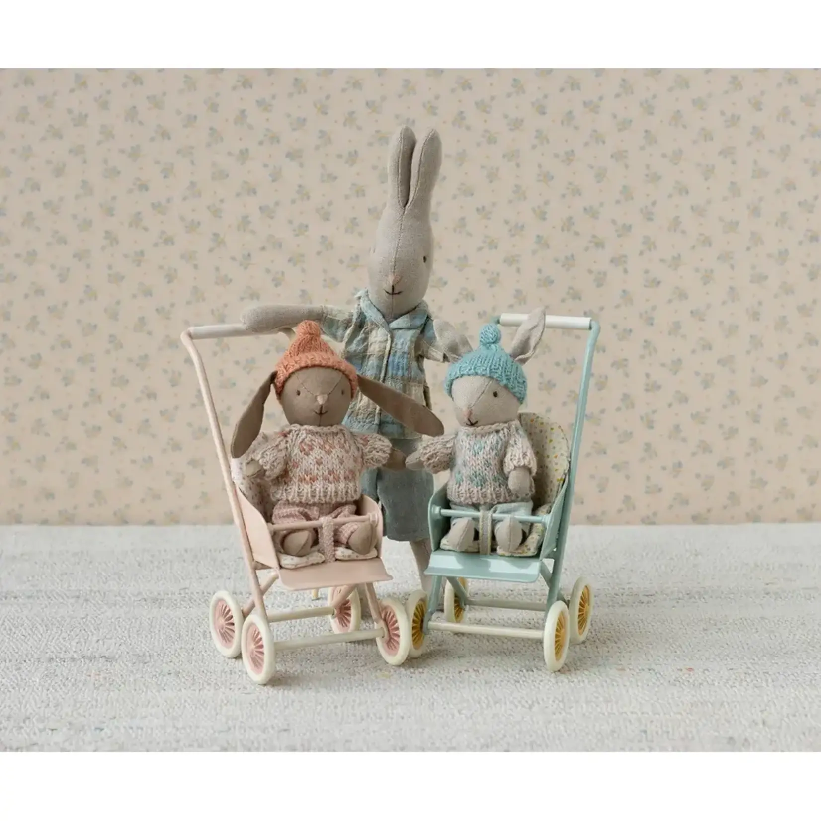 Maileg Maileg Winter rabbit Micro - Sand - Mint