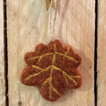 East of India Maple Felted Autumn leaf hanger