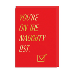 Ohh Deer Naughty List Greeting Card