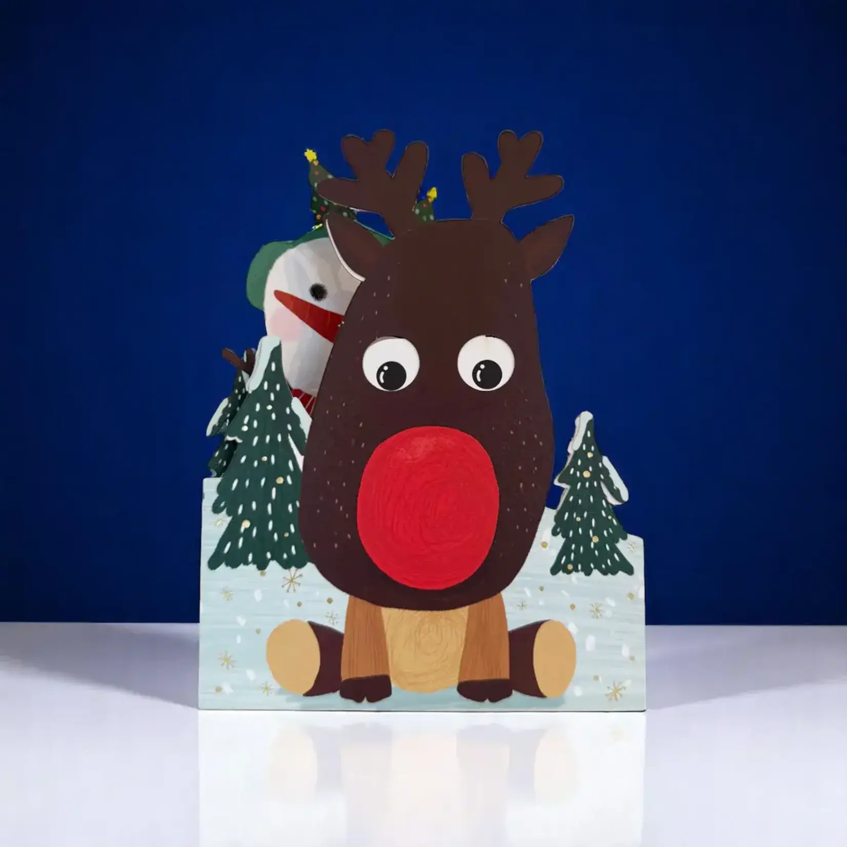 AllJoy Design Reindeer Moving Eyes Card
