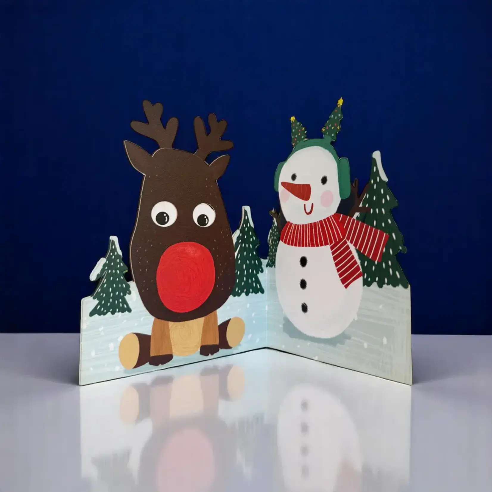 AllJoy Design Reindeer Moving Eyes Card