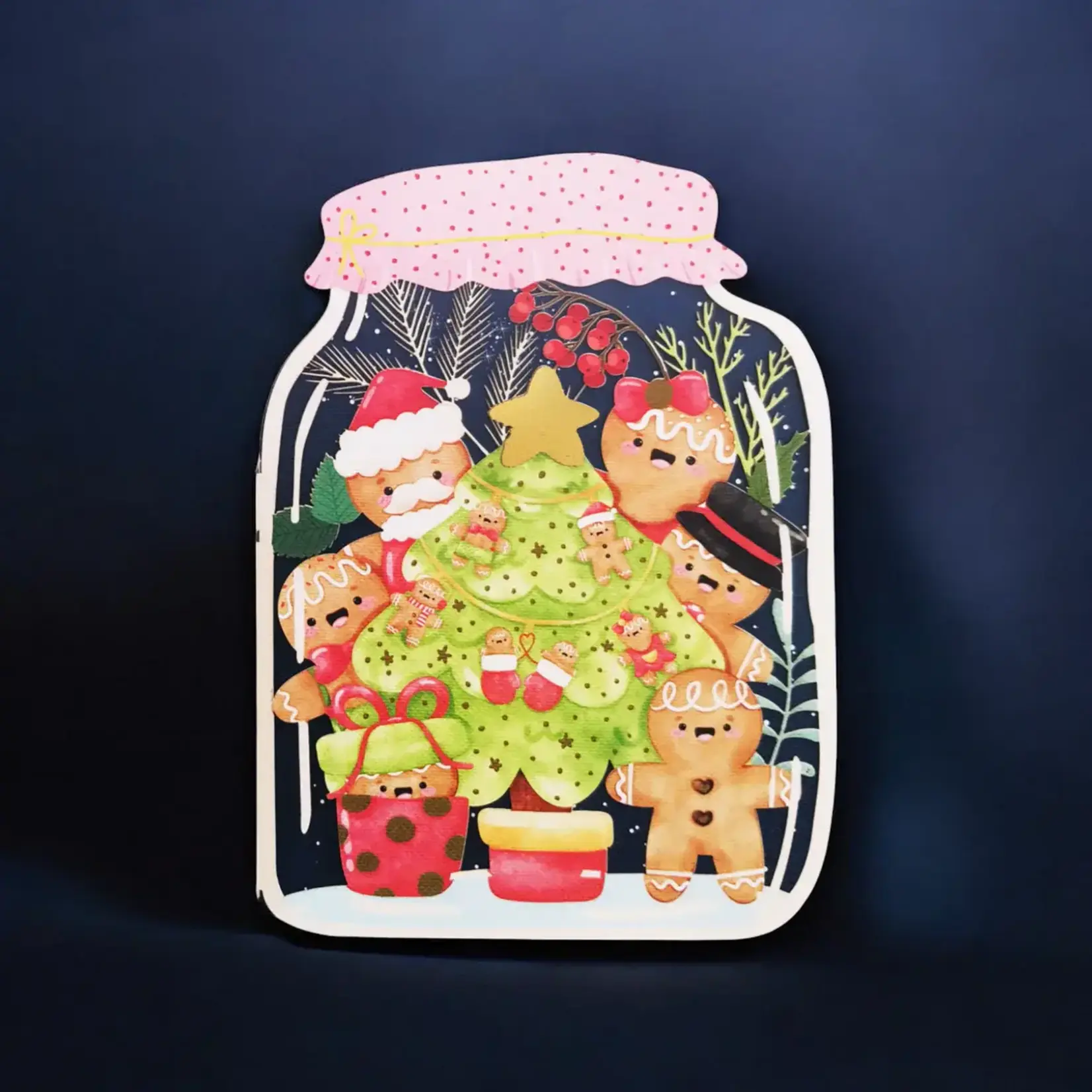 AllJoy Design Gingerbread Christmas Laser Cut Card