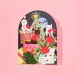 AllJoy Design Christmas Cats Laser Cut Card