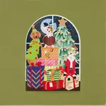 AllJoy Design Christmas Dogs Laser Cut Card