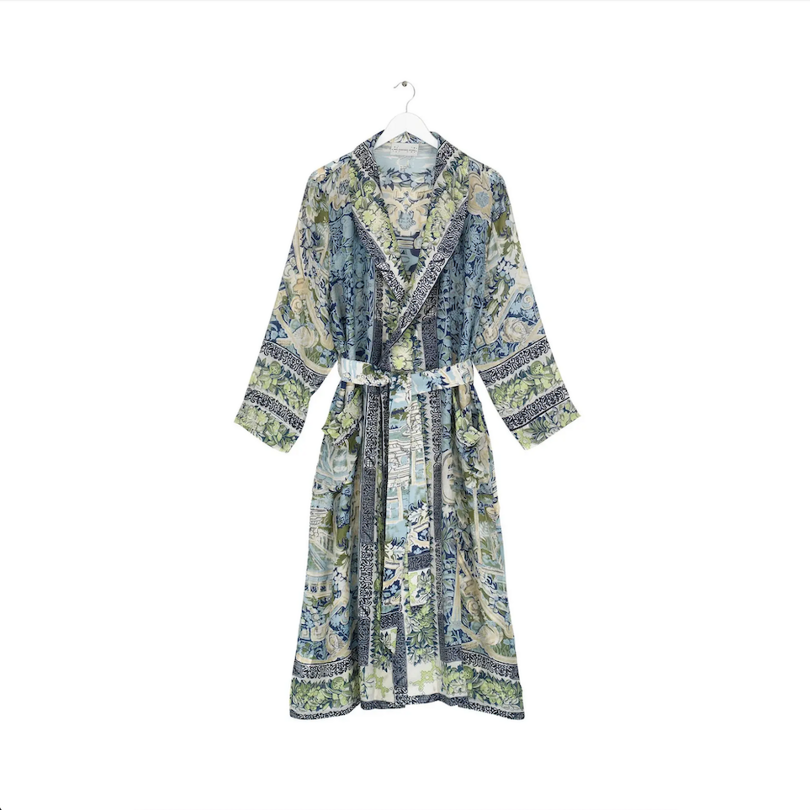 ONE HUNDRED STARS Gown Tapestry Sea Blue