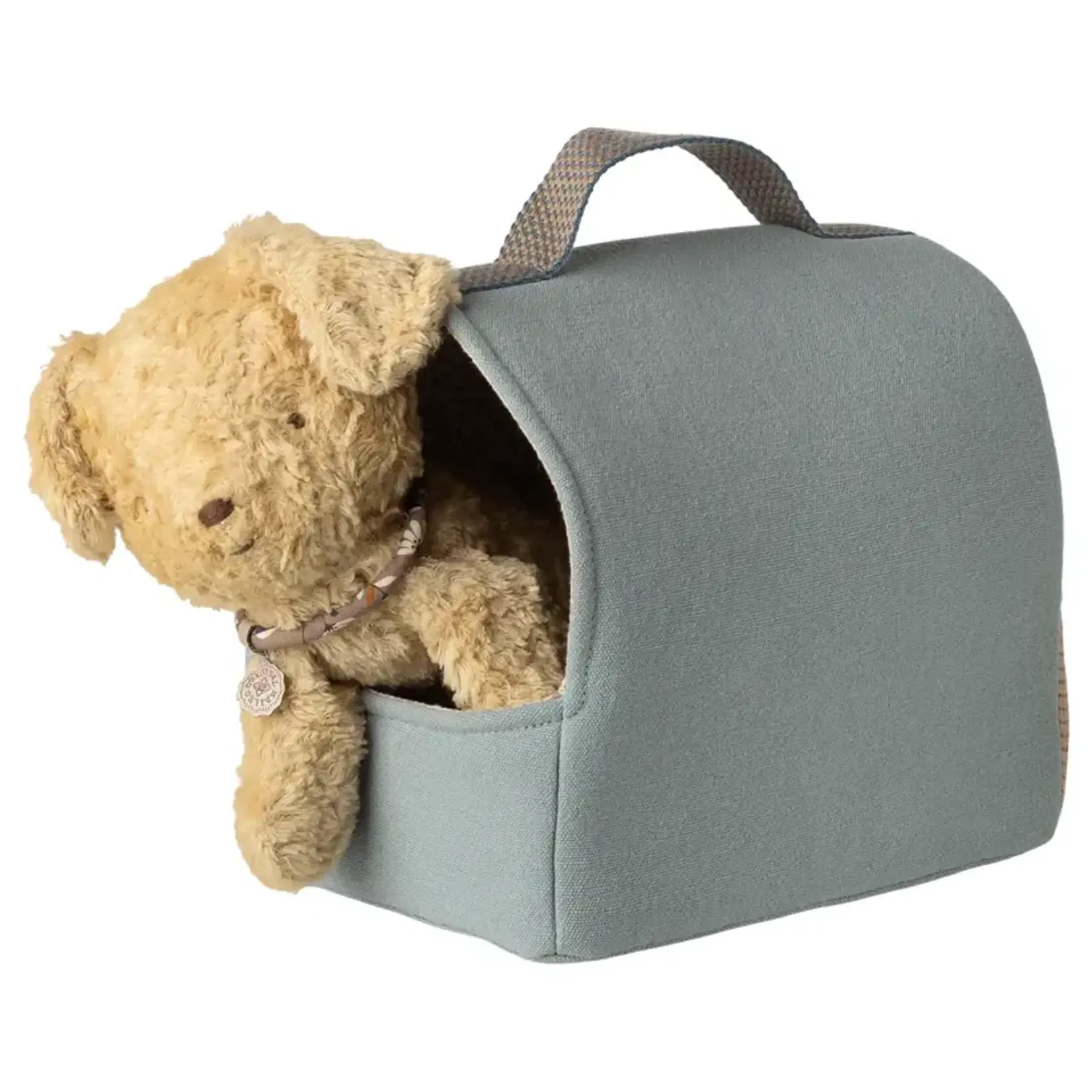 Maileg Maileg Pet carrier - Dusty blue