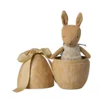 Maileg Maileg Easter egg with micro rabbit Small - Cream yellow