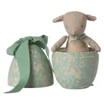 Maileg Maileg Easter egg with micro lamb Small - Dusty mint
