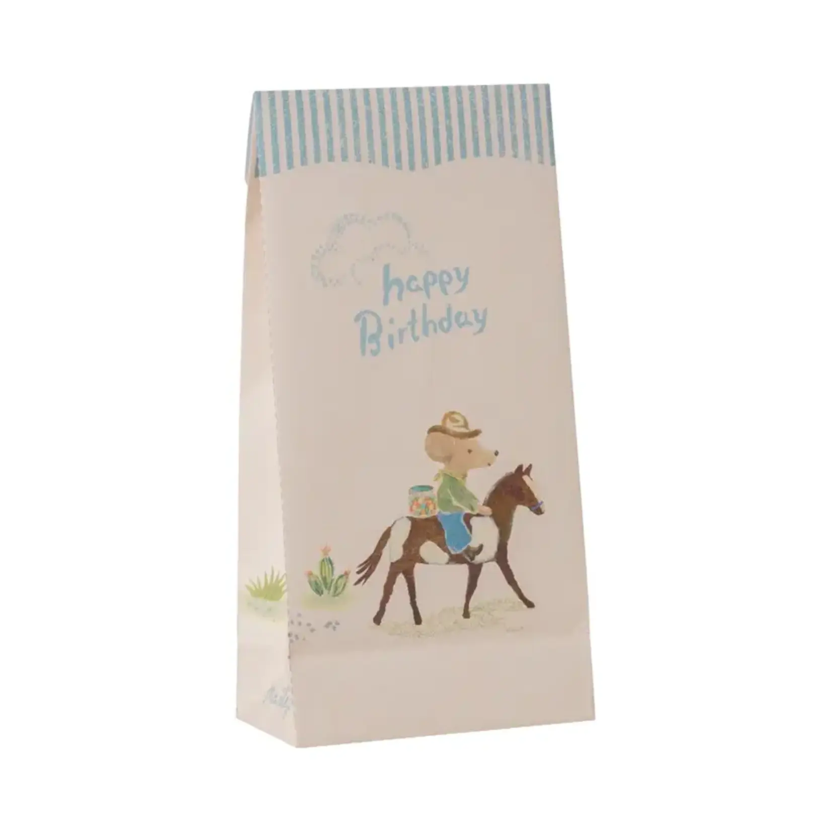 Maileg Maileg 12 Goodie bags - Happy birthday - Cowboy
