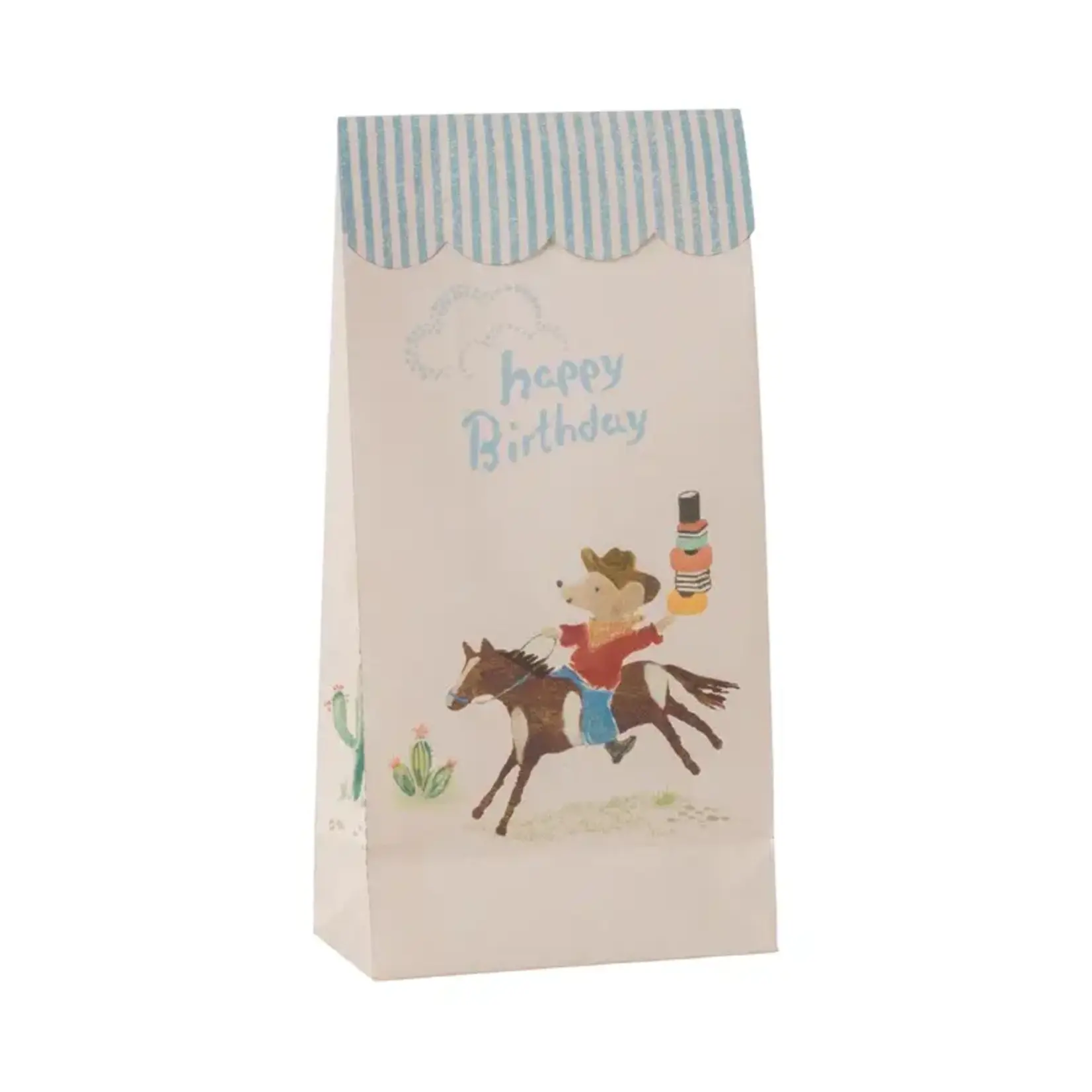 Maileg Maileg 12 Goodie bags - Happy birthday - Cowboy