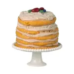 Maileg Maileg Party cake and cake stand Mouse - Off white