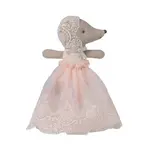 Maileg Maileg Baby mouse in Christening gown - Powder