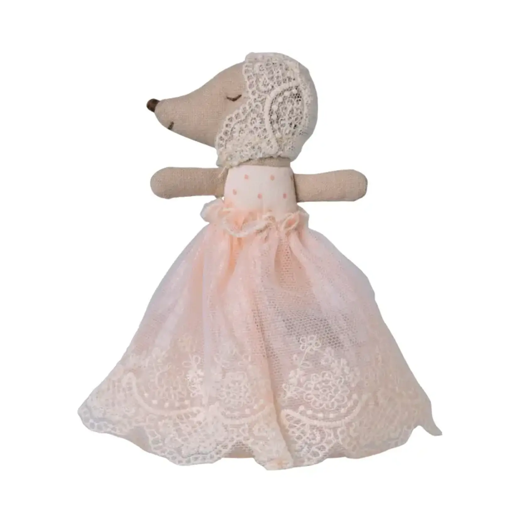 Maileg Maileg Baby mouse in gown - Powder