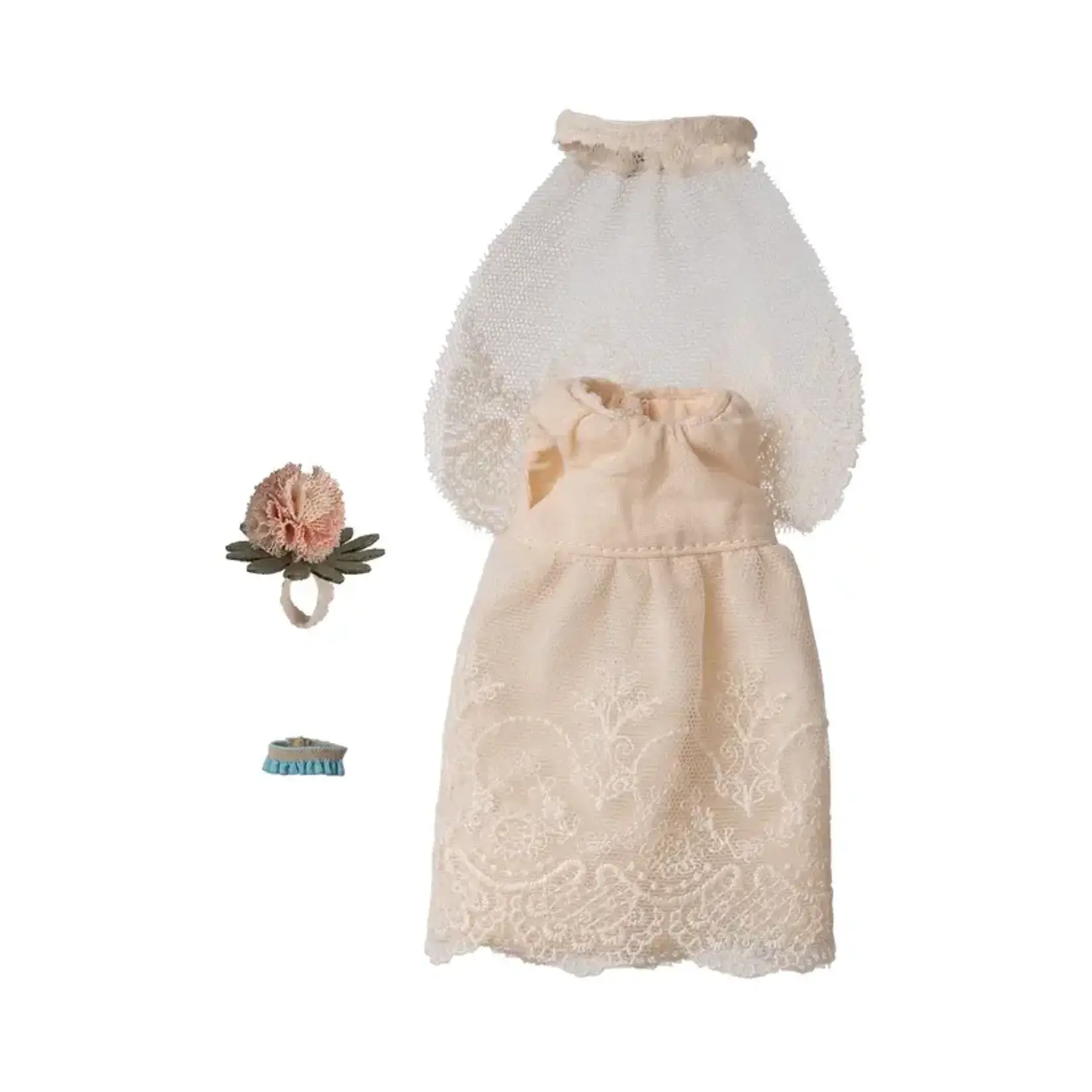 Maileg Maileg CLOTHES Wedding dress for Mum mouse
