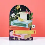 AllJoy Design Tea and Books Mother's Day Laser Cut Card