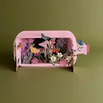 AllJoy Design Butterflies 3D Pale Pink Bottle Pop Up Card