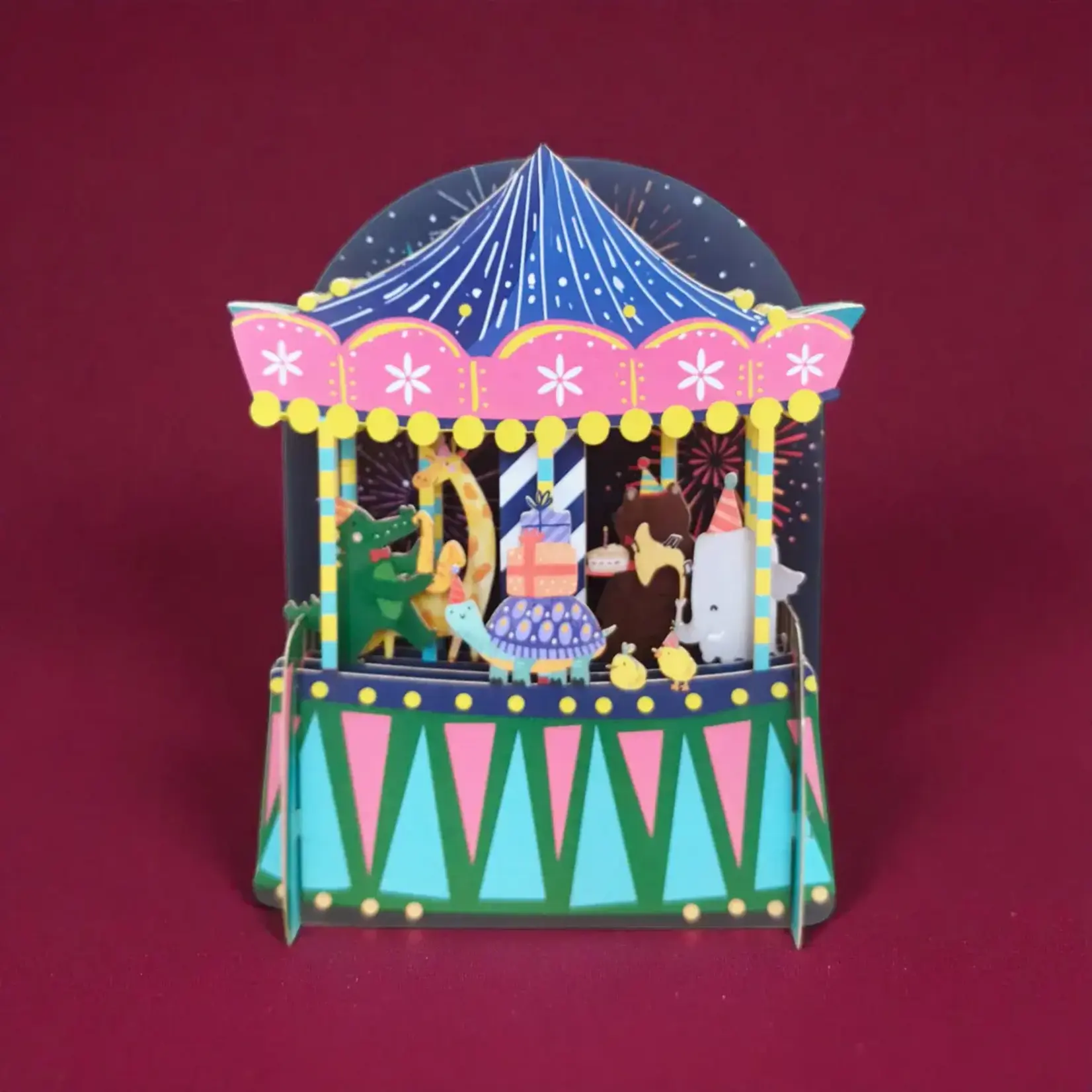 AllJoy Design Carousel Kids Pop Up Card