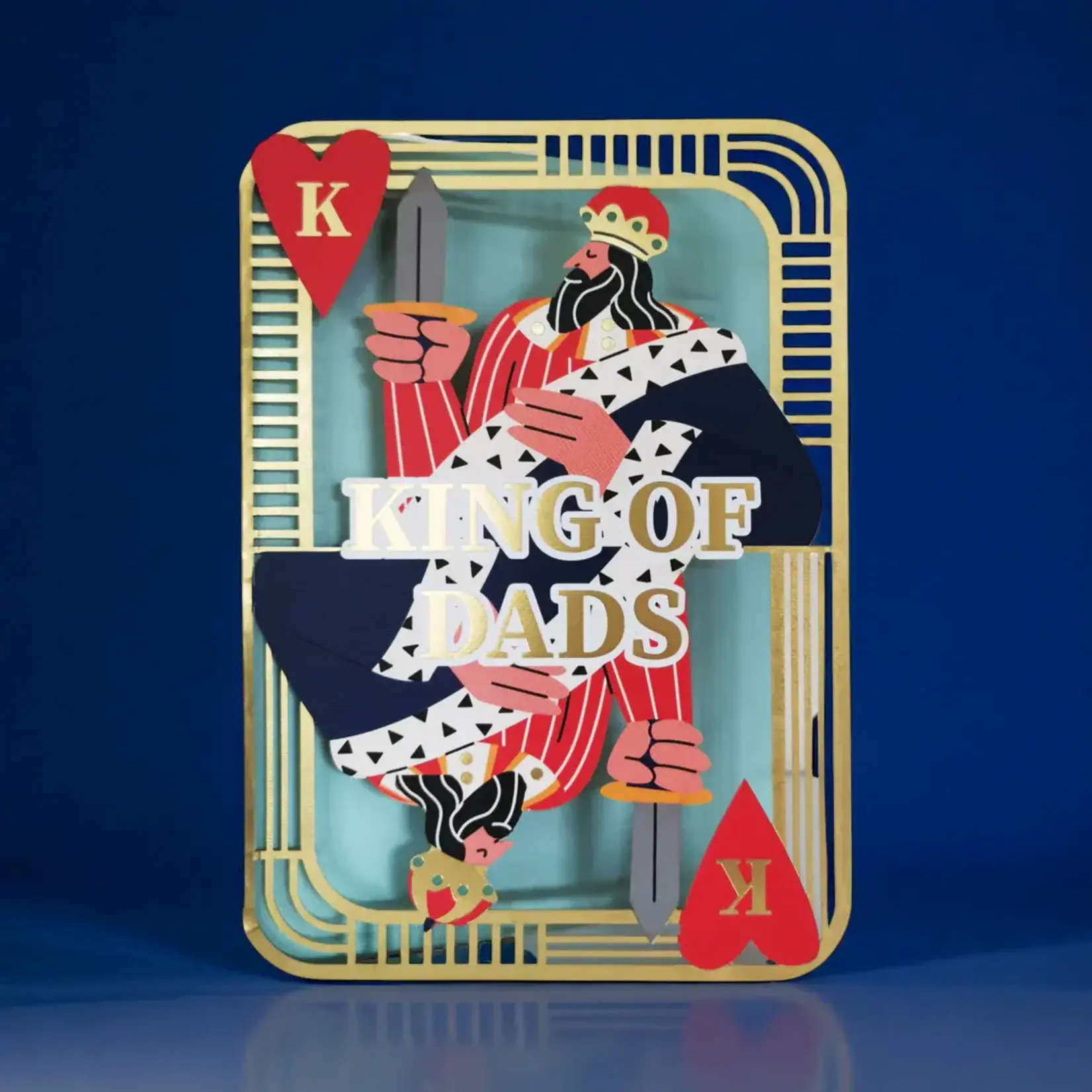 AllJoy Design King of Dads Laser Cut Card