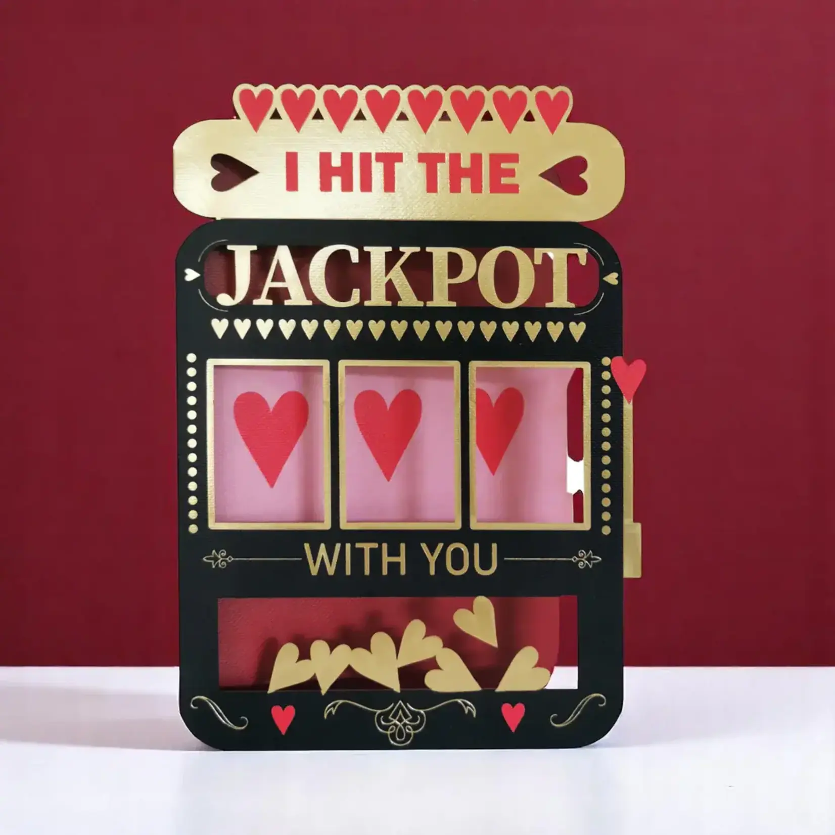 AllJoy Design Hit the Jackpot Laser Cut Card