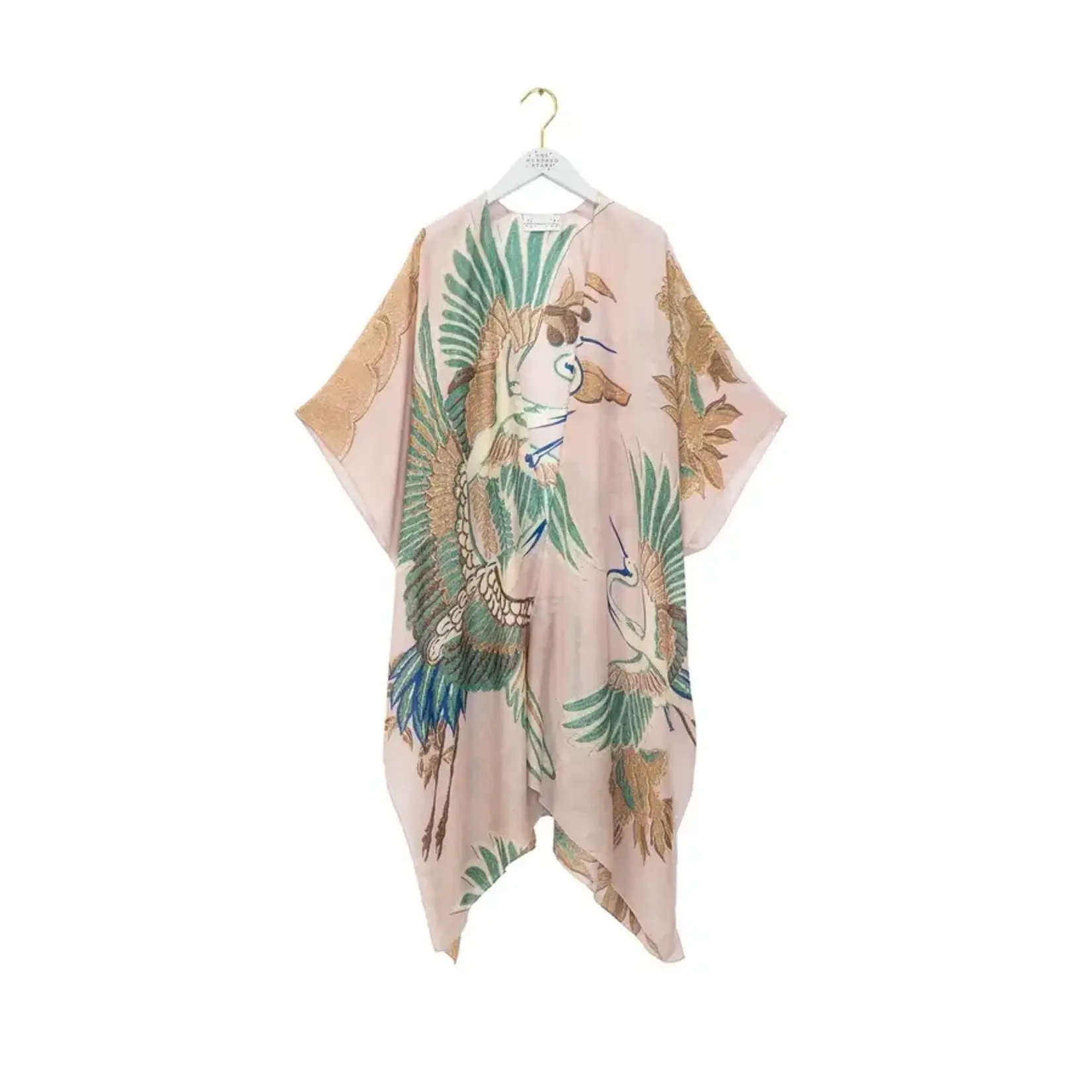 ONE HUNDRED STARS Crane Plaster Pink Throwover