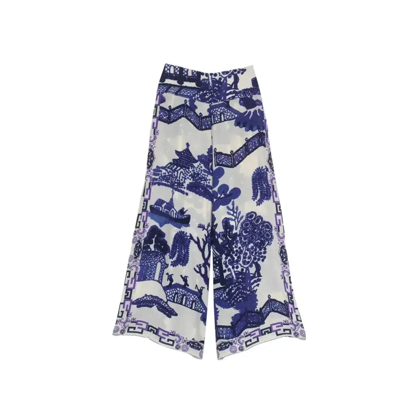 ONE HUNDRED STARS Giant Willow Blue Palazzo Pants