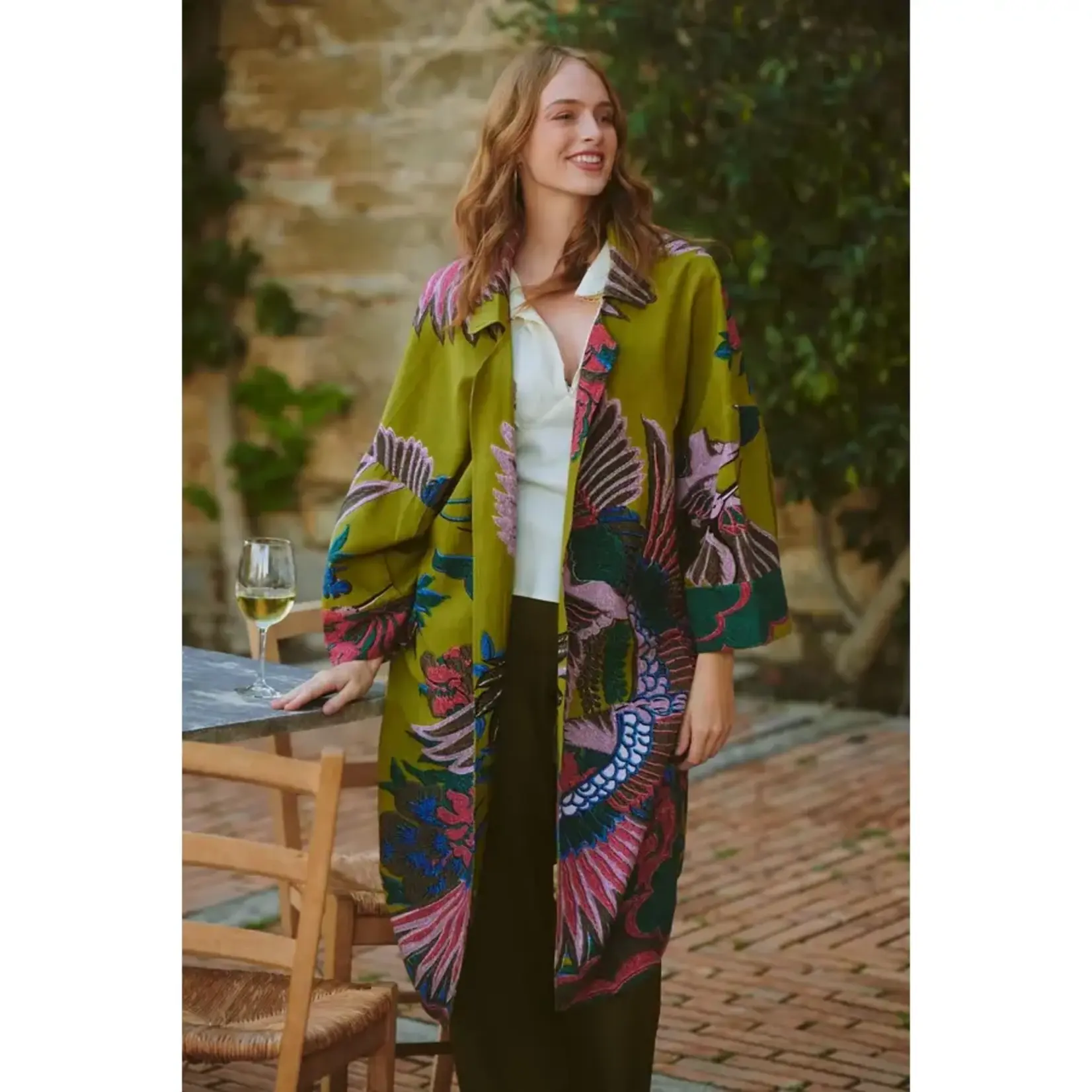 ONE HUNDRED STARS Crane Olive Artisan Coat