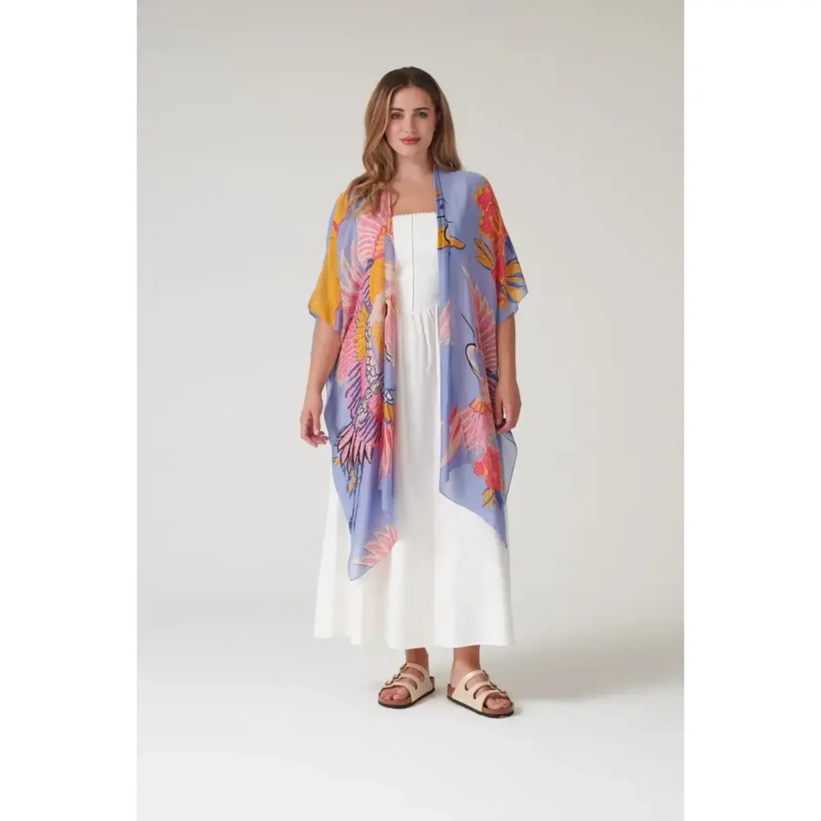 ONE HUNDRED STARS Crane Periwinkle Throwover