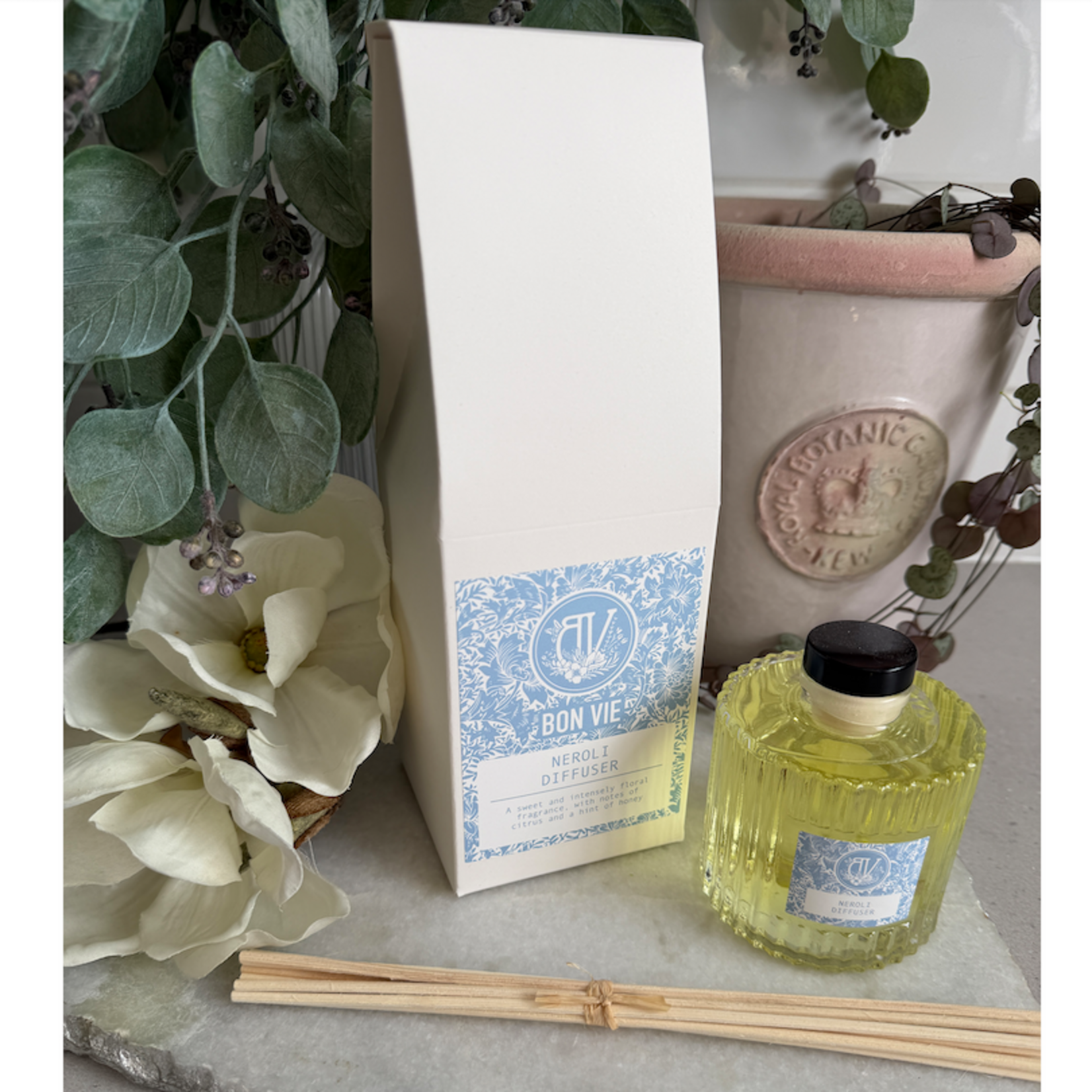 Heaven Scent NEROLI 170ml Bon Vie BOUGIE Reed Diffuser Kit