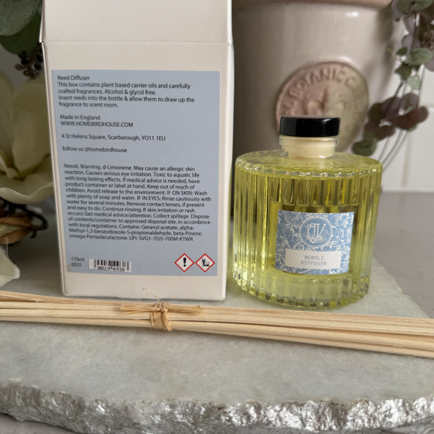 Heaven Scent NEROLI 170ml Bon Vie BOUGIE Reed Diffuser Kit