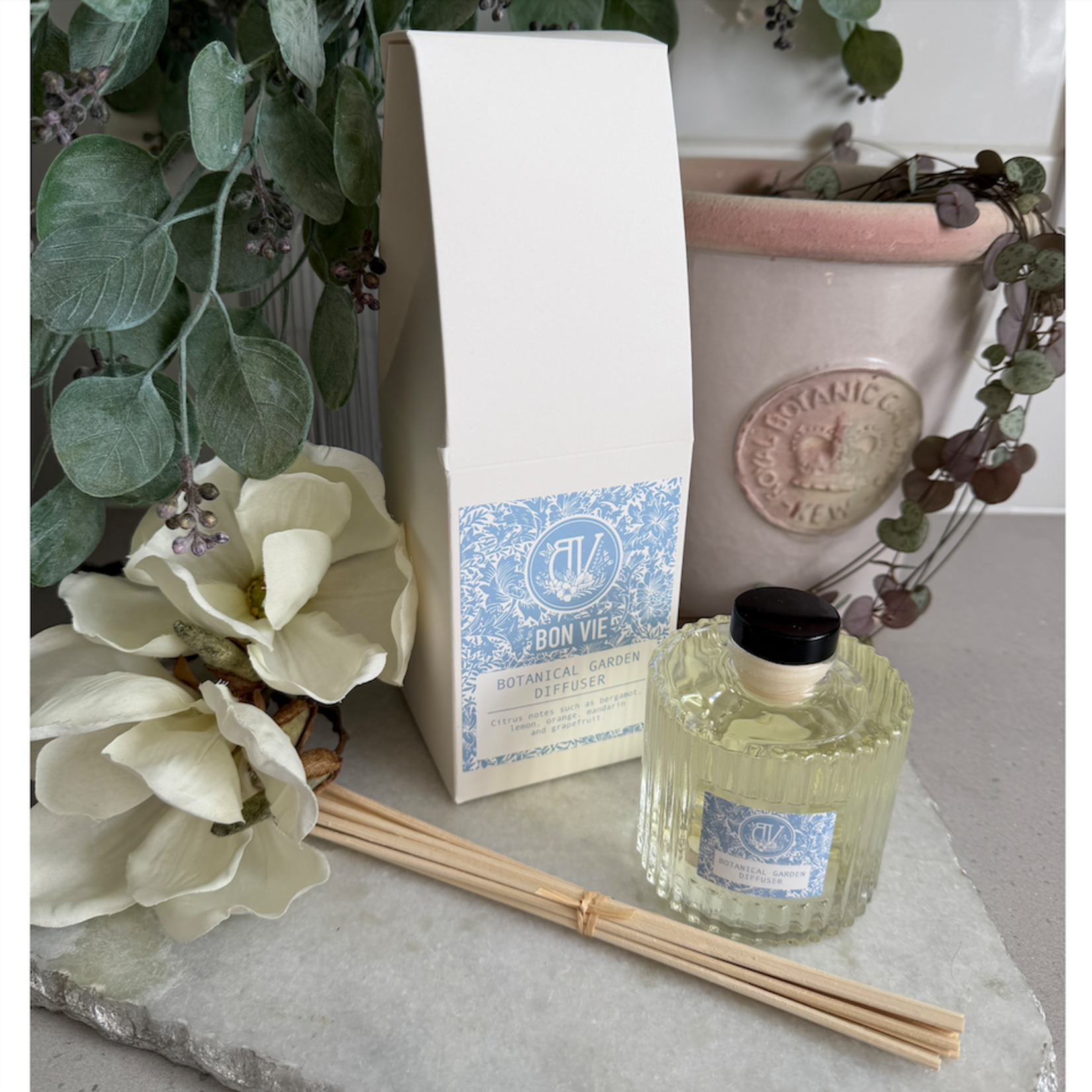 Heaven Scent BOTANICAL GARDEN 170ml Bon Vie BOUGIE Reed Diffuser Kit
