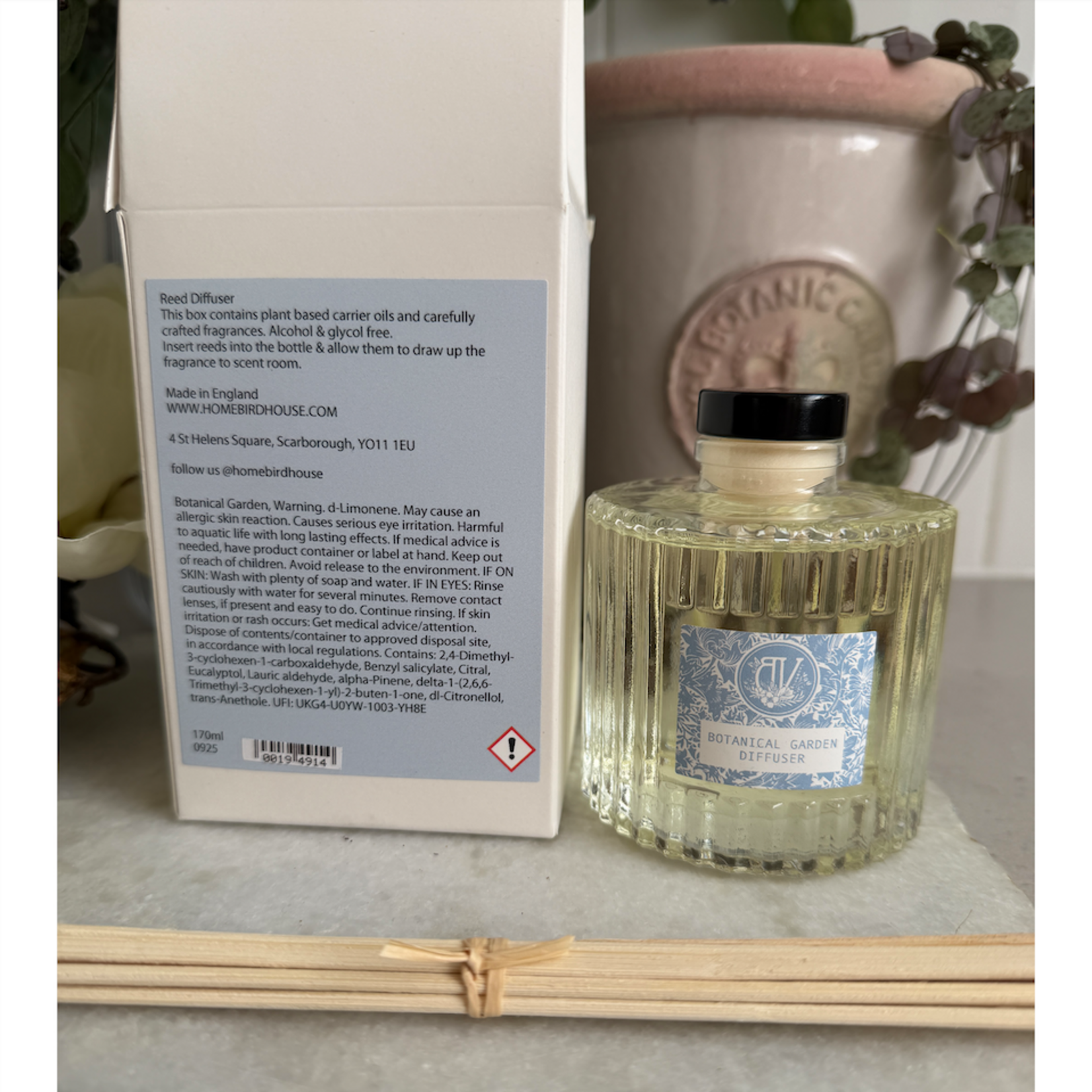 Heaven Scent BOTANICAL GARDEN 170ml Bon Vie BOUGIE Reed Diffuser Kit